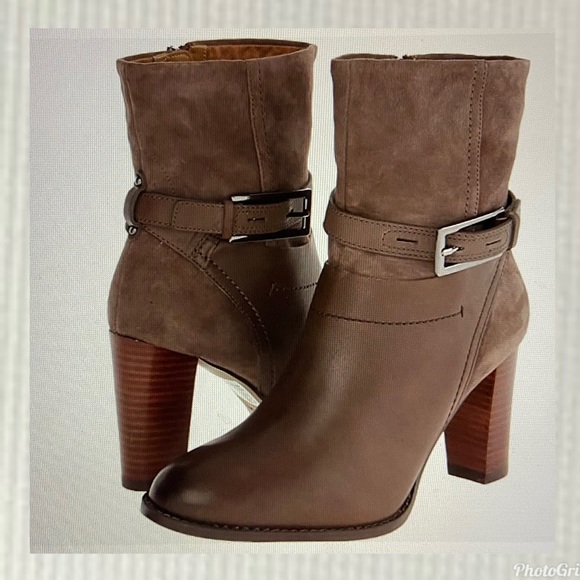 Leather + Suede Heeled Boot ⭐️ NWT by Clarks - Picture 12 of 13